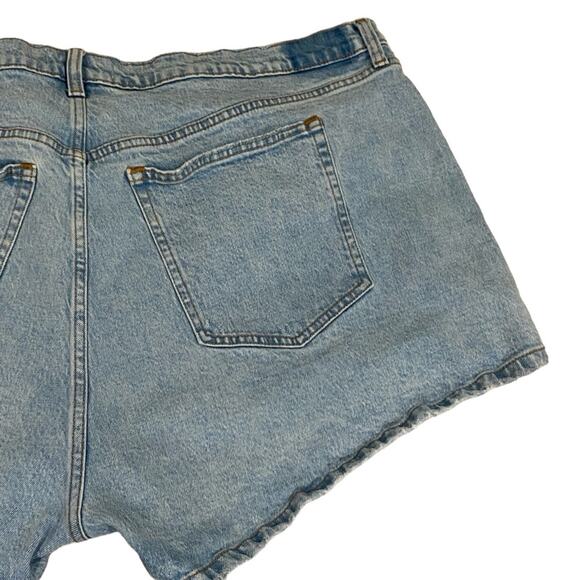 Abercrombie & Fitch Curve Love High Rise Mom Shorts Size 36 - Picture 4 of 13